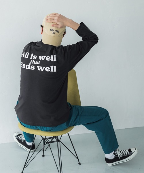 coca(coca)(コカ)の「メンズバッグロゴプリントロンT(Tシャツ/カットソー・メンズ・ホワイト/ブラック・M/L/XL)」の11枚目の写真