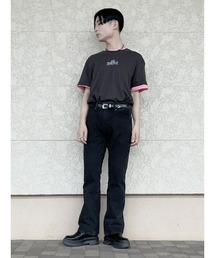 GAP ウォッシュウェルブーツカットデニム ブラック pablo vinci GAP ウォッシュウェルブーツカットデニム ブラック pablo vinci