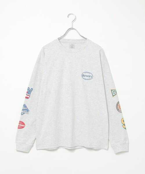 VENCEEXCHANGE（ヴァンスエクスチェンジ）の「袖プリントロンT（Tシャツ/カットソー・メンズ・ライトイエロー/ライトグレー/ネイビー・M/L）」の5枚目の写真