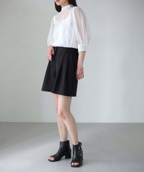 cheriella（シェリエラ）の「【cheriella】WEB限定メッシュブラウス（シャツ/ブラウス・レディース・ブラック/オフホワイト・M）」の17枚目の写真