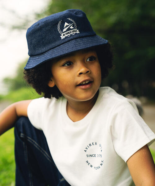 AVIREX（アヴィレックス）の「【KID'S/キッズ】A-STAR DENIM HAT / Aスター デニム ハット / AVIREX / アヴィレックス（ハット・キッズ・その他4/ブルー系その他3・F）」の2枚目の写真