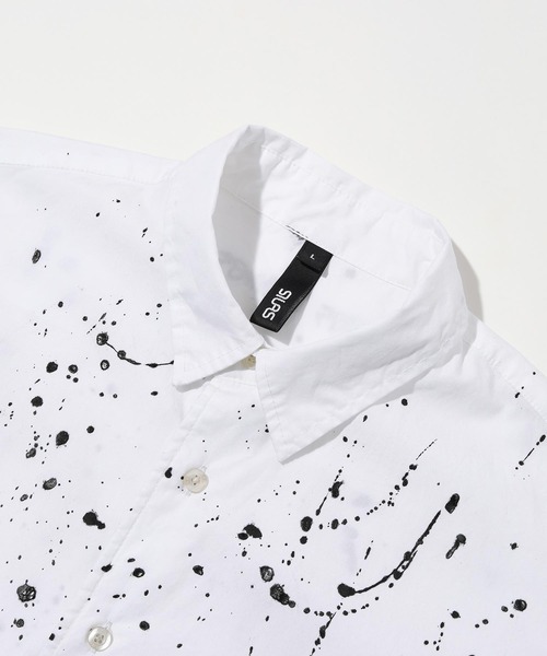 SILAS（サイラス）の「SPLASH S/S SHIRT（シャツ/ブラウス・メンズ・ホワイト/ライトブルー/ブラック・M/L/XL）」の11枚目の写真