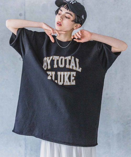 PAGEBOY（ページボーイ）の「パウダーカレッジミニウラケ（Tシャツ/カットソー・レディース・オートミール/ターコイズブルー/ブラック・FREE）」の21枚目の写真