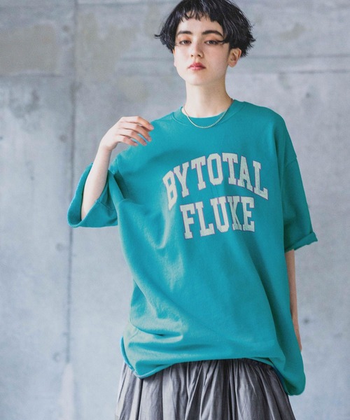 PAGEBOY（ページボーイ）の「パウダーカレッジミニウラケ（Tシャツ/カットソー・レディース・オートミール/ターコイズブルー/ブラック・FREE）」の14枚目の写真