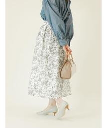 Te chichi | フラワープリントフレアスカート(スカート)