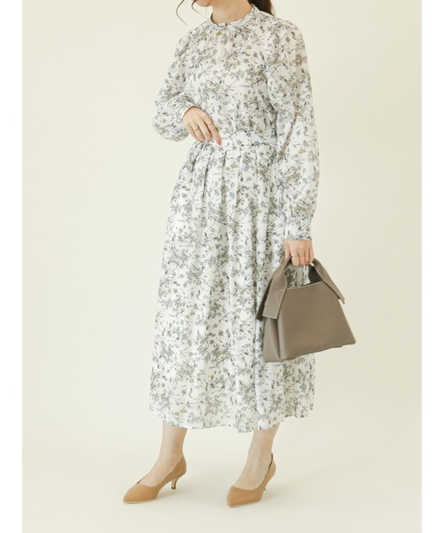 Te chichi（テチチ）の「フラワープリントフレアスカート（スカート・レディース・ブルー/ブラック/オフホワイト・MEDIUM/SMALL）」の13枚目の写真