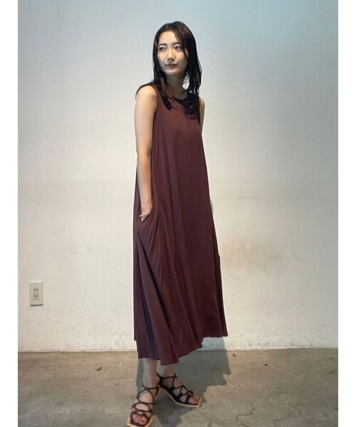 LAGUNAMOON（ラグナムーン）の「エアリーバリエーションワンピース（ワンピース・レディース・ブラック/パープル/ブラウン/グリーン・SMALL/MEDIUM）」の19枚目の写真