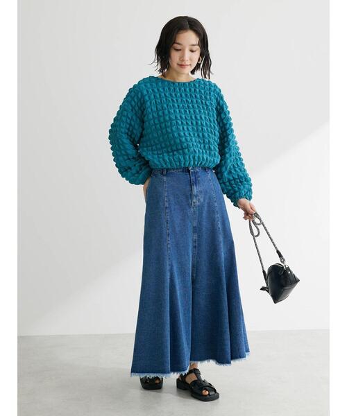 Sugar spoon（シュガースプーン）の「・SUGAR SPOON デニムマーメイドスカート（デニムスカート・レディース・ブラック/ライトインディゴブルー/ダークインディゴブルー・FREE）」の14枚目の写真