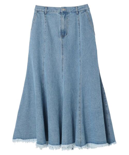 Sugar spoon（シュガースプーン）の「・SUGAR SPOON デニムマーメイドスカート（デニムスカート・レディース・ブラック/ライトインディゴブルー/ダークインディゴブルー・FREE）」の5枚目の写真