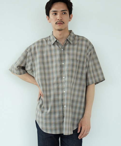 BEAMS(ビームス)の「BEAMS / オンブレチェック イージー シャツ(シャツ/ブラウス・メンズ・グレー/ブルー・S/M/L/XL)」の15枚目の写真