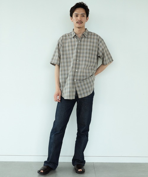 BEAMS(ビームス)の「BEAMS / オンブレチェック イージー シャツ(シャツ/ブラウス・メンズ・グレー/ブルー・S/M/L/XL)」の17枚目の写真