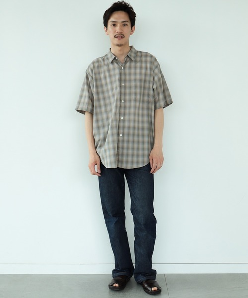 BEAMS(ビームス)の「BEAMS / オンブレチェック イージー シャツ(シャツ/ブラウス・メンズ・グレー/ブルー・S/M/L/XL)」の18枚目の写真