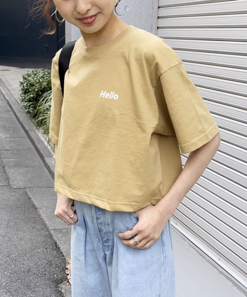 Spick &amp; Span - spick&amp;span FUNG クロップドTシャツ　クロップド丈 Spick & Span - spick&span FUNG クロップドTシャツ クロップド