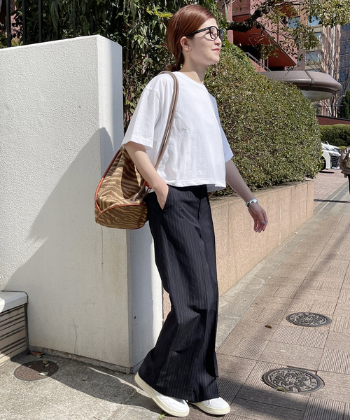 FUNG（ファング）の「【FUNG*Spick & Span】Cropped Tee（Tシャツ/カットソー・レディース・ベージュ/グリーン/ホワイト・MEDIUM）」の20枚目の写真