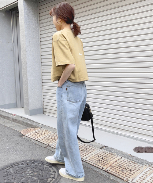 FUNG（ファング）の「【FUNG*Spick & Span】Cropped Tee（Tシャツ/カットソー・レディース・ベージュ/グリーン/ホワイト・MEDIUM）」の21枚目の写真