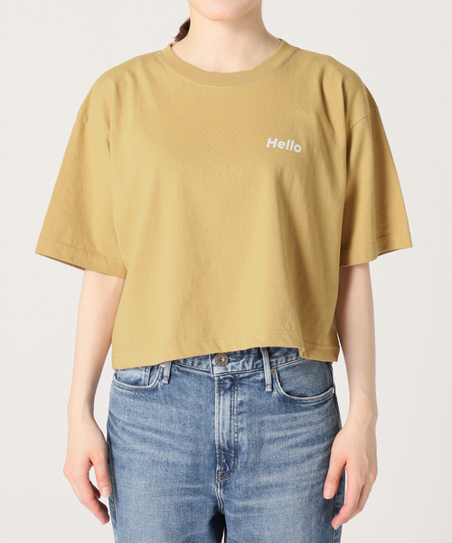 FUNG（ファング）の「【FUNG*Spick & Span】Cropped Tee（Tシャツ/カットソー・レディース・ベージュ/グリーン/ホワイト・MEDIUM）」の10枚目の写真