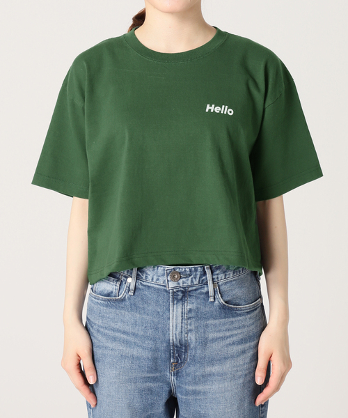 FUNG（ファング）の「【FUNG*Spick & Span】Cropped Tee（Tシャツ/カットソー・レディース・ベージュ/グリーン/ホワイト・MEDIUM）」の11枚目の写真