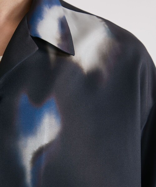 UNITED TOKYO（ユナイテッドトウキョウ）の「クラウドパターンオープンカラーシャツ（シャツ/ブラウス・メンズ・ネイビー/ライトグレー/ブラック・1/2）」の16枚目の写真