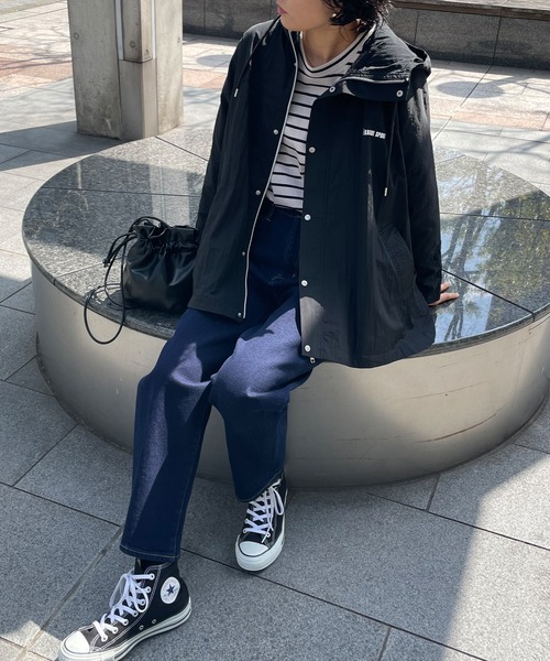 KANGOL SPORT(カンゴールスポーツ)の「【KANGOL SPORT】ワイドマウンテンパーカー《撥水》(ブルゾン・レディース・ラベンダー/ベージュ/ホワイト/ブラック/ライトベージュ/カーキ/ベージュ系その他/パープル系その他/ホワイト系その他/ブラック系その他/サックスブルー・LL/M/L)」の16枚目の写真