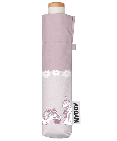 Waterfront(ウォーターフロント)の「MOOMIN 折りたたみ傘 50cm 晴雨兼用傘 日傘 雨傘(折りたたみ傘・レディース・ブルー系その他/ピンク系その他2/ホワイト系/ベージュ/ピンク・FREE)」の4枚目の写真