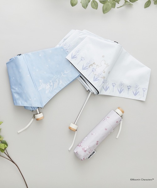 Waterfront(ウォーターフロント)の「MOOMIN 折りたたみ傘 50cm 晴雨兼用傘 日傘 雨傘(折りたたみ傘・レディース・ブルー系その他/ピンク系その他2/ホワイト系/ベージュ/ピンク・FREE)」の6枚目の写真
