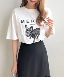 Futier land | 【綿100％】半袖MERCIロゴTシャツ(Tシャツ/カットソー)