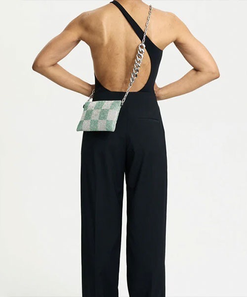 KARA(カラ)の「CRYSTAL MESH CROSSBODY(ショルダーバッグ・レディース・チェック・ONE SIZE)」の2枚目の写真