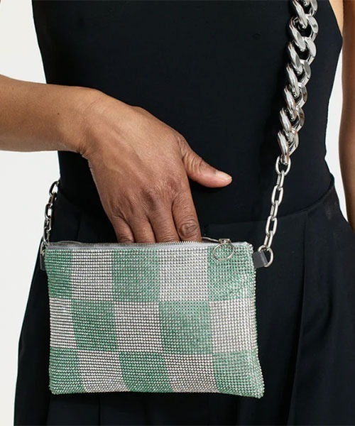 KARA(カラ)の「CRYSTAL MESH CROSSBODY(ショルダーバッグ・レディース・チェック・ONE SIZE)」の3枚目の写真