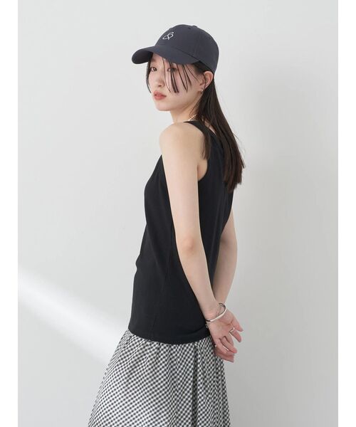 earth music&ecology(アースミュージックアンドエコロジー)の「リブタンクトップ(インナーウェア/肌着・レディース・ブラック/オフホワイト/その他6/ブラック系その他4・S/M)」の17枚目の写真