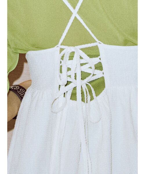 jouetie（ジュエティ）の「レイヤードキャミワンピース【セットアイテム】（ワンピース・レディース・ブラック/ブルー/アイボリー・MEDIUM）」の18枚目の写真