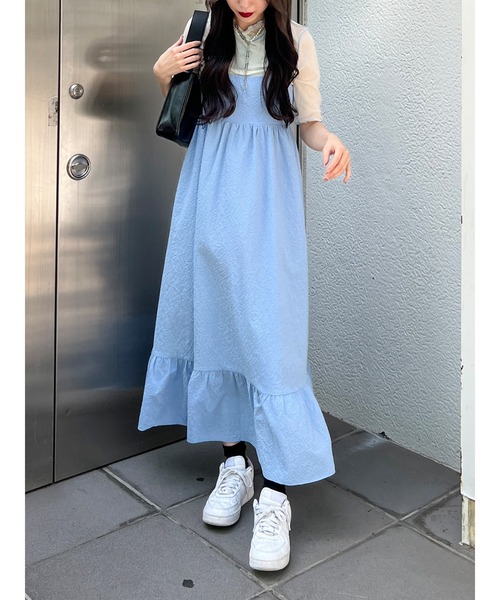 jouetie（ジュエティ）の「レイヤードキャミワンピース【セットアイテム】（ワンピース・レディース・ブラック/ブルー/アイボリー・MEDIUM）」の10枚目の写真