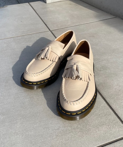 Dr. Martens ブラックローファー フリンジ付き （ADRIAN