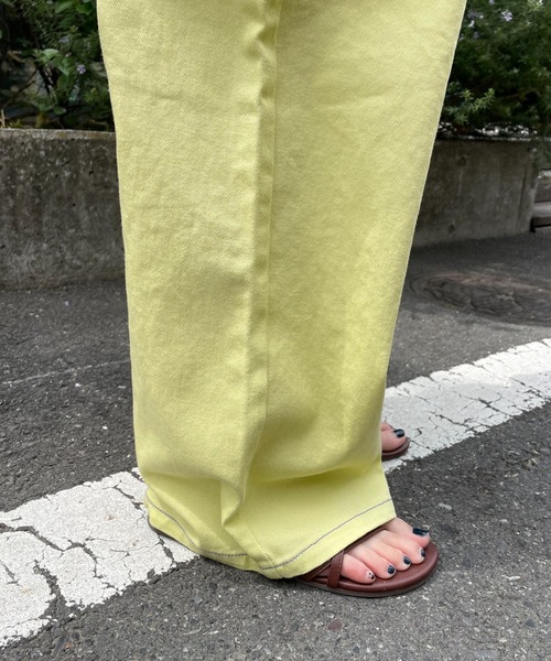 HELLO.SANFRANCISCO(ハローサンフランシスコ)の「【HELLO.SANFRANCISCO/ハローサンフランシスコ】ヴィンテージカラーサロペット(サロペット/オーバーオール・レディース・パープル/イエロー/オフホワイト・FREE)」の16枚目の写真