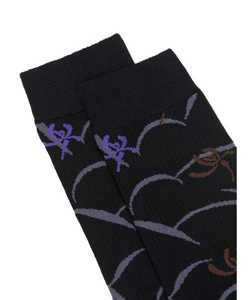 JNBY(ジェーエヌビーワイ)の「RetroOriental Jacquard Cotton-blend Crew Socks / ソックス(ソックス/靴下・レディース・グリーン系その他5/ブラウン系その他5/ブラック系その他・ONE SIZE)」の15枚目の写真