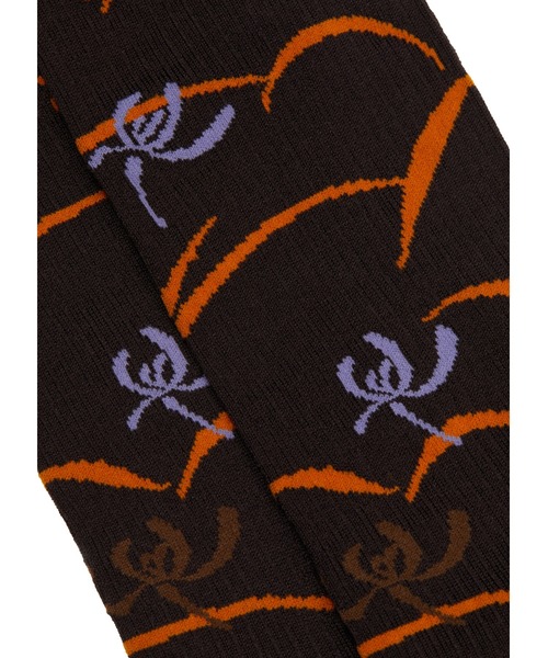 JNBY(ジェーエヌビーワイ)の「RetroOriental Jacquard Cotton-blend Crew Socks / ソックス(ソックス/靴下・レディース・グリーン系その他5/ブラウン系その他5/ブラック系その他・ONE SIZE)」の16枚目の写真
