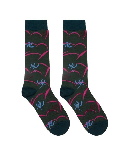 JNBY(ジェーエヌビーワイ)の「RetroOriental Jacquard Cotton-blend Crew Socks / ソックス(ソックス/靴下・レディース・グリーン系その他5/ブラウン系その他5/ブラック系その他・ONE SIZE)」の21枚目の写真