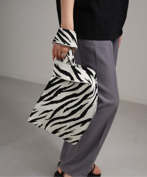 sakishimatokyo（サキシマトーキョー）の「ゼブラ柄ハンドBAG（ハンドバッグ・レディース・オフホワイト/ベージュ・FREE）」の15枚目の写真
