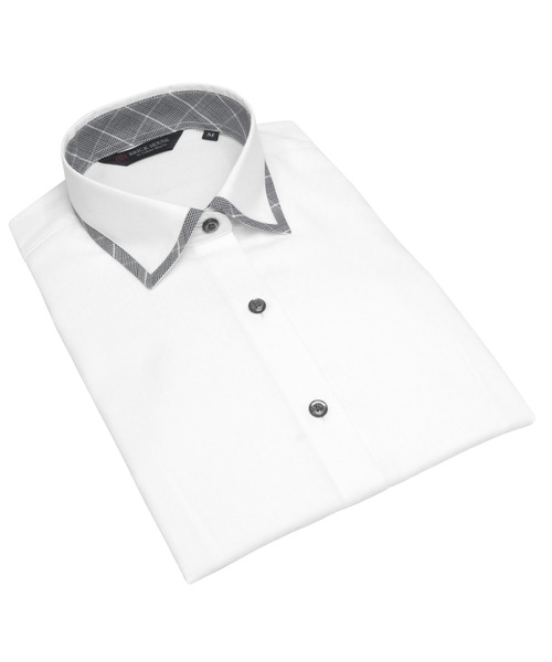 TOKYO SHIRTS(トウキョウシャツ)の「透け防止 形態安定ノーアイロン ワイド 七分袖ビジネスワイシャツ(ビジネスシャツ・レディース・ホワイト・S/M/L/LL/XL)」の10枚目の写真