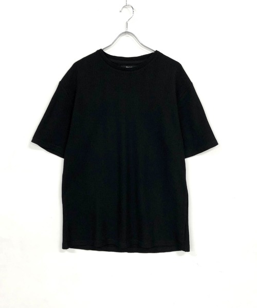 Bling Leads（ブリングリーズ）の「ランダムストライプ ワッフル / クルーネック サーマルTシャツ（Tシャツ/カットソー・メンズ・ブラック/グレー/ホワイト・M/L）」の6枚目の写真