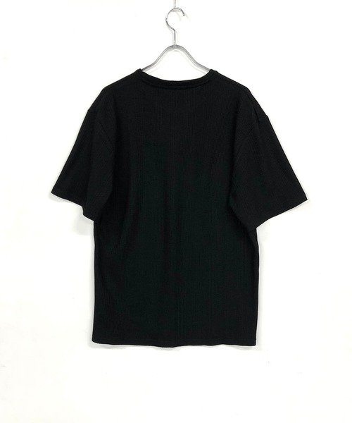 Bling Leads（ブリングリーズ）の「ランダムストライプ ワッフル / クルーネック サーマルTシャツ（Tシャツ/カットソー・メンズ・ブラック/グレー/ホワイト・M/L）」の10枚目の写真