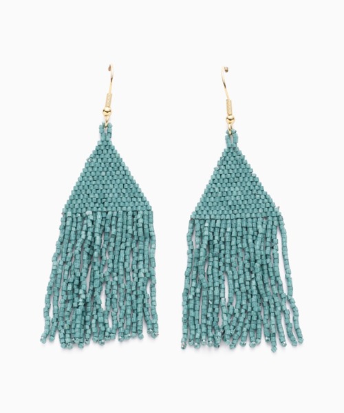 ROSE BUD(ローズバッド)の「(Ink+Alloy)ビーズフリンジピアス(ピアス(両耳用)・レディース・ピンク/ブルー/ゴールド・FREE)」の5枚目の写真