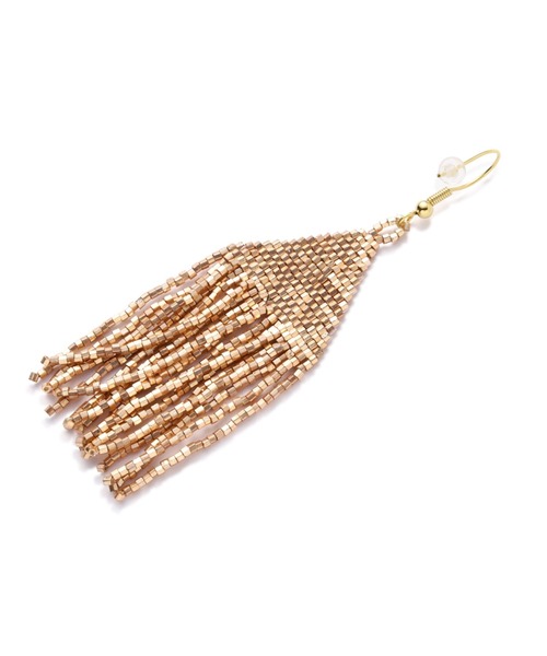 ROSE BUD(ローズバッド)の「(Ink+Alloy)ビーズフリンジピアス(ピアス(両耳用)・レディース・ピンク/ブルー/ゴールド・FREE)」の7枚目の写真