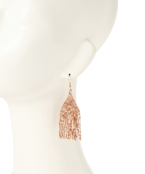 ROSE BUD(ローズバッド)の「(Ink+Alloy)ビーズフリンジピアス(ピアス(両耳用)・レディース・ピンク/ブルー/ゴールド・FREE)」の8枚目の写真