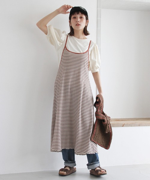 Crisp（クリスプ）の「パフスリーブTシャツ（Tシャツ/カットソー・レディース・アイボリー/ベージュ/ブラック・FREE）」の13枚目の写真