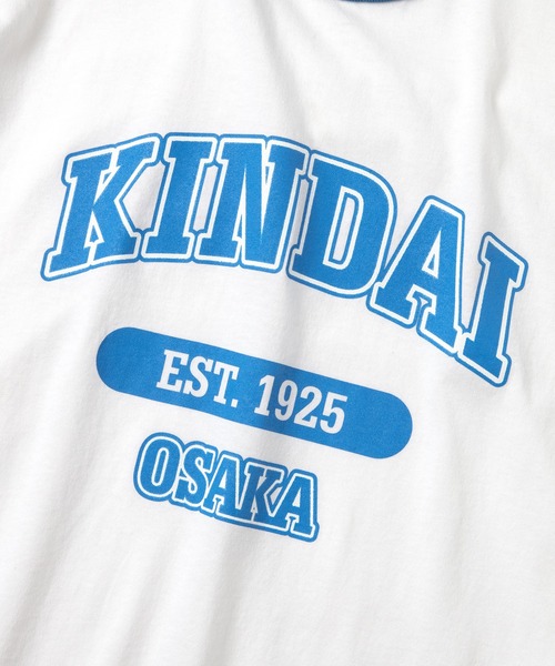 Russell Athletic(ラッセルアスレティック)の「【KINDAI UNIVERSITY】カレッジロゴTシャツB(Tシャツ/カットソー・メンズ・ホワイト/ブルー・XL/S/M/L)」の3枚目の写真