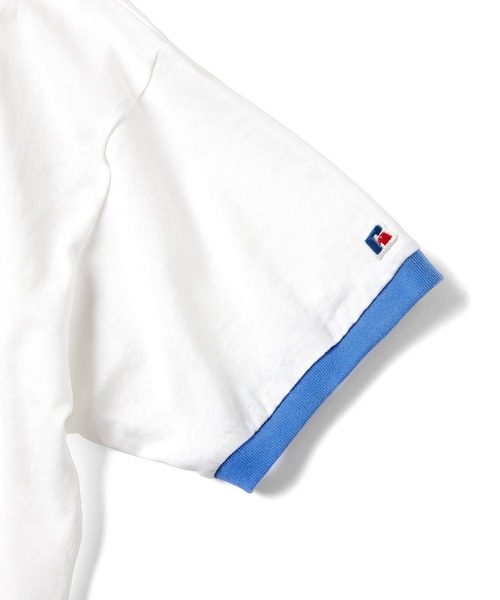 Russell Athletic(ラッセルアスレティック)の「【KINDAI UNIVERSITY】カレッジロゴTシャツB(Tシャツ/カットソー・メンズ・ホワイト/ブルー・XL/S/M/L)」の5枚目の写真