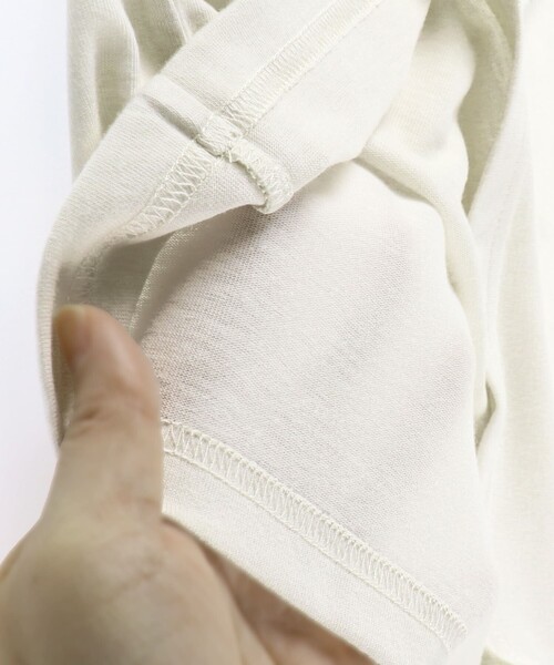 BRANSHES（ブランシェス）の「半袖リンガーTシャツ（Tシャツ/カットソー・キッズ・ネイビー/オフホワイト/ベージュ・130/90/100/110/120/150/140）」の10枚目の写真