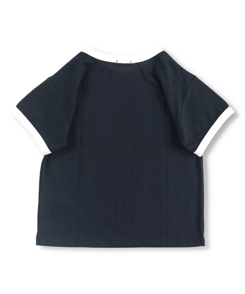 BRANSHES（ブランシェス）の「半袖リンガーTシャツ（Tシャツ/カットソー・キッズ・ネイビー/オフホワイト/ベージュ・130/90/100/110/120/150/140）」の8枚目の写真