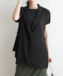 サイドベルトテーラードジレ