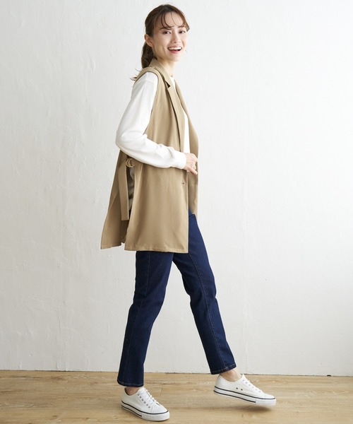 ikka（イッカ）の「サイドベルトテーラードジレ（ベスト）」 - WEAR
